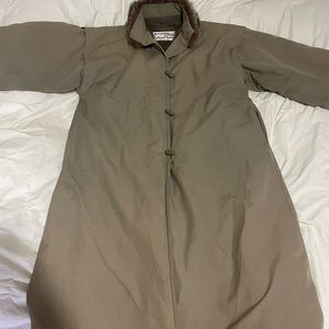 Vtg Bonnie Cashin Weatherwear for Russel Taylor Long Winter Coat Light Brown 12